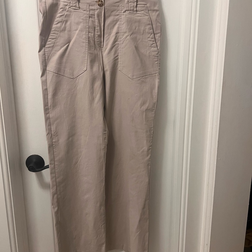 Jules & Leopold Tan Wide Leg Pants